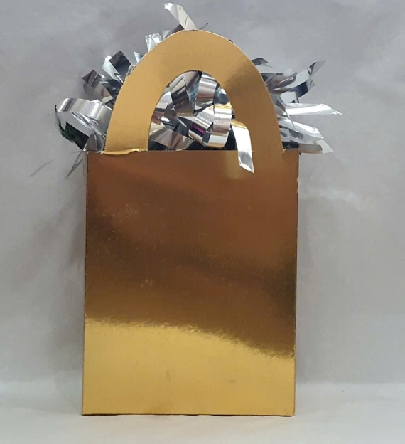 Foil and Paper Mini Tote Balloon Weight 14